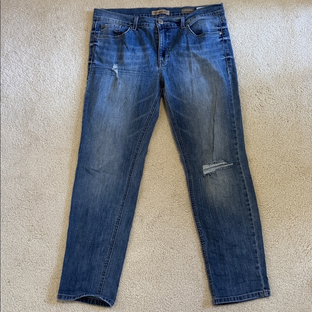 Nine West. Blue Distressed Jeans